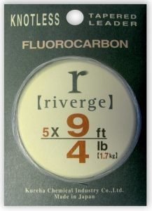 Riverge 9' Fluorocarbon Tapered Leaders