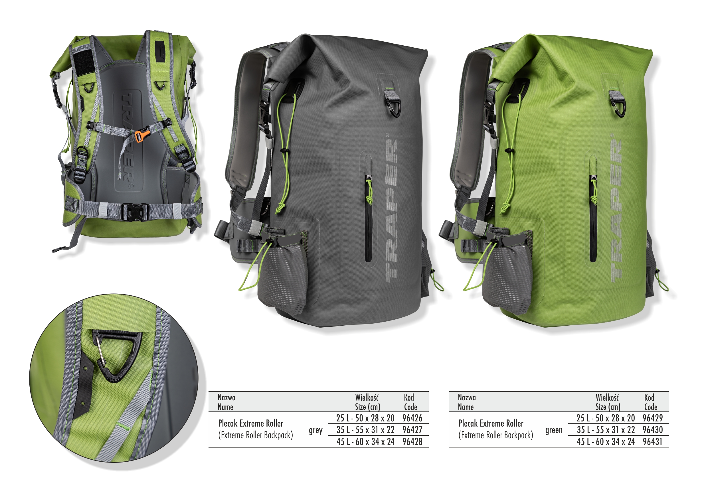 Traper Extreme Roller Grey - plecak wędkarski 144_1001