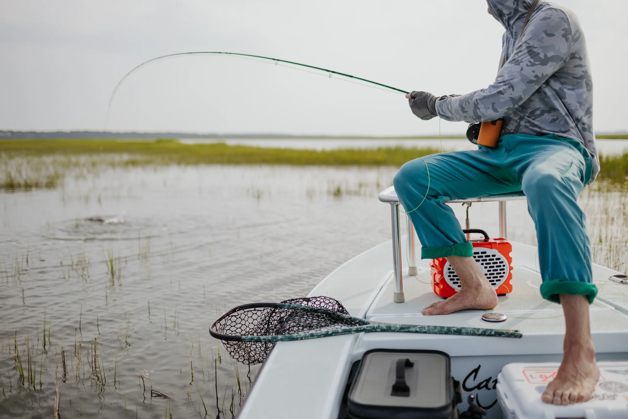 Fishpond Nomad El Jefe Net - Riverbed Camo - podbierak muchowy ElJefe_SaltyCamo_JC-01_2200x