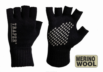 Traper gloves 1/2 merino wool