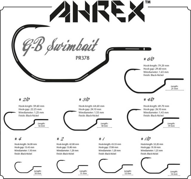 Ahrex PR378 – GB Predator Swimbait #6/0
