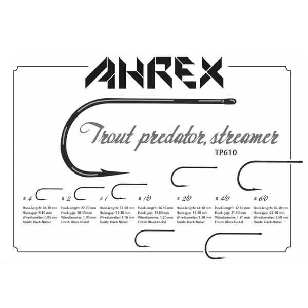 Ahrex TP610 – TROUT PREDATOR STREAMER #1/0 #1/0