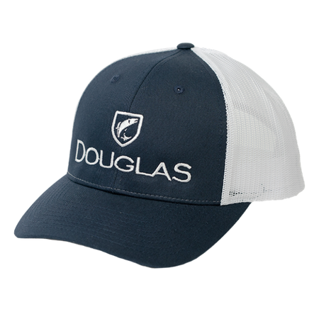 Douglas Low Crown Hat – Navy/White 