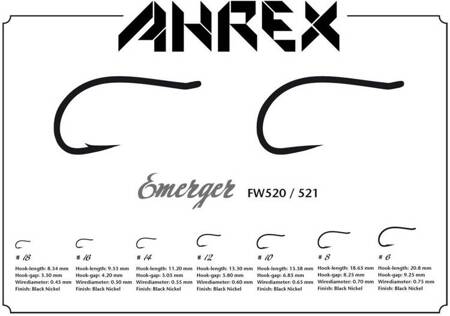 FW520 Emerger Hook Barbed 