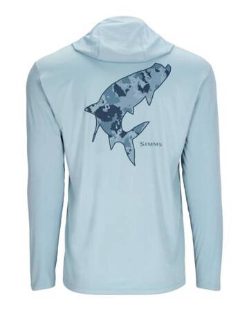 Simms Tech Hoody - Artist Series Steel Blue/Tarpon 3XL