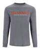 Simms Logo Shirt LS Athletic Heather S