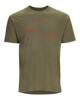 Simms Trout Outline T-Shirt Military Heather XL