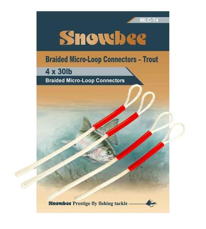 Snowbee NEW MICRO-LOOP CONNECTORS - TROUT x 4