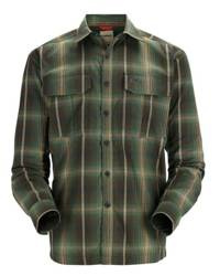 Simms Coldweather Shirt Forest Hickory Plaid - koszula flanelowa z ochroną UV