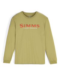 Simms Logo Shirt LS Tent Green