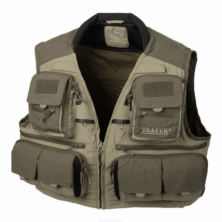 Traper Fly Vest Montana Dark Olive XXL