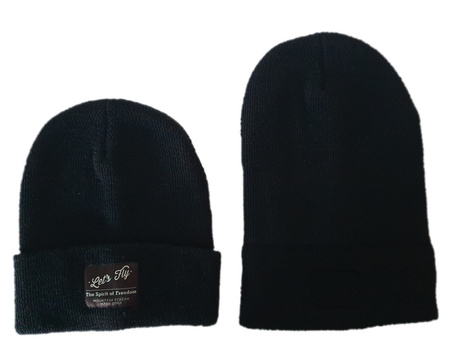 Lets'fly Czapka beanie czarna