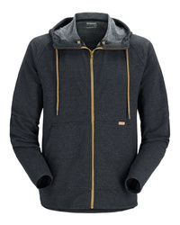Simms Vermilion Full Zip Hoody Black Heather - bluza z kapturem bawełniana