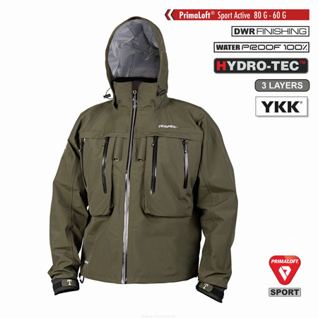 Traper Utah Insulated Loden - kurtka wędkarska ocieplana