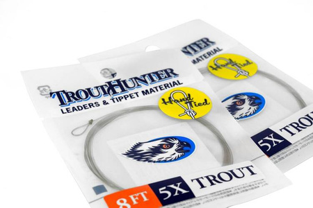 TroutHunter Nylon Leader w/loop 8ft 4X