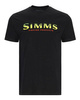 Simms Logo T-Shirt Black - Neon 