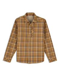 Simms Coldweather Shacket Schooner Plaid Bronzeback