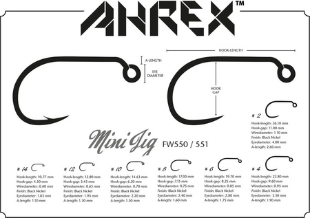 Ahrex FW551 – MINI JIG BARBLESS