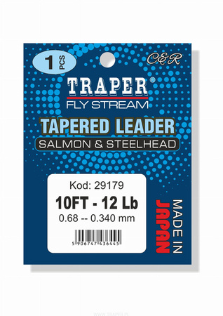 Traper Przypon Koniczny Salmon&Steelhead 10ft / 16lb