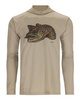 Simms Tech Hoody - Artist Series Stone/Brown Trout XXL