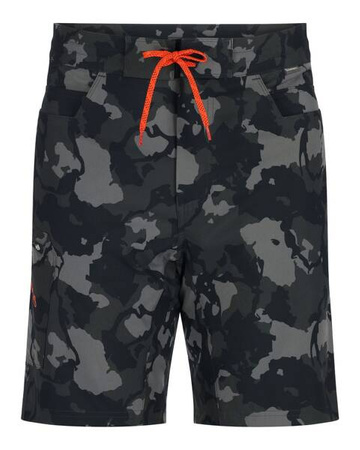 Simms Seamount Board Shorts Regiment Camo Carbon - szorty wędkarskie