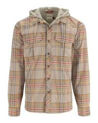 Simms Coldweather Hoody Stone Neo Plaid - rozpinana bluza wędkarska z kapturem