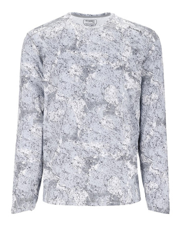 Simms SolarFlex Crewneck Back Eddy White