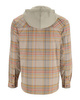Simms Coldweather Hoody Stone Neo Plaid - rozpinana bluza wędkarska z kapturem