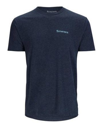 Simms Species T-Shirt Navy Heather - koszulka wędkarska