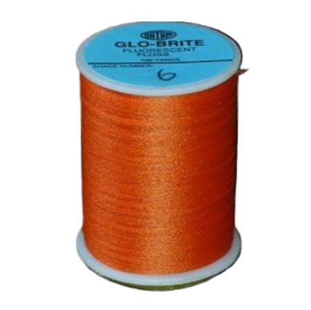 Glo Brite Floss 6-Hot Orange