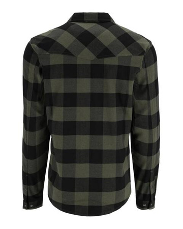 Simms Gallatin Flannel Shirt Loden Buffalo Check L