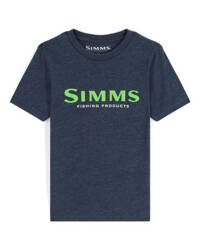 Simms Kid's Logo T-Shirt Harbor Blue L