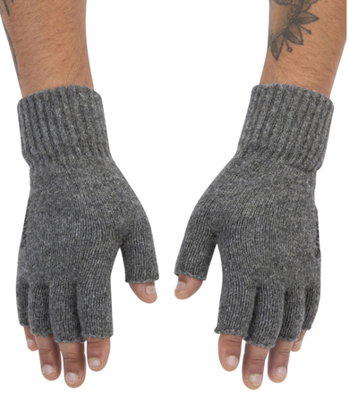 Simms Wool ½ Finger Glove Steel