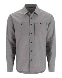 Simms Cutbank Chambray Shirt Cinder Chambray L