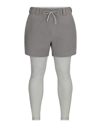 Simms Latitude BiComp Bottom Steel/Cinder - krótkie spodenki wraz z leginsami z ochroną UV