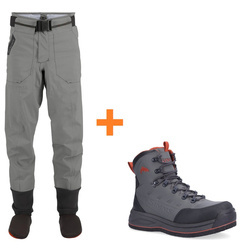 Simms Outfits Freestone Pant Smoke + Freestone Boot Gunmetal Felt