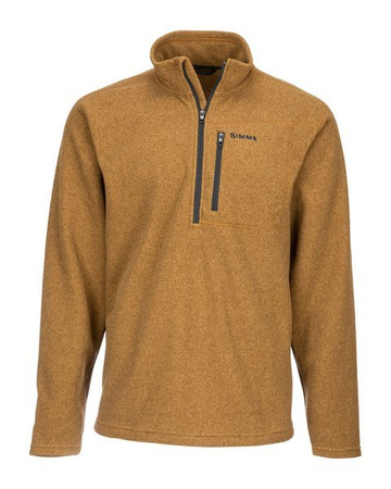 Simms Rivershed Quarter Zip Dark Bronze XXL