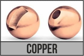 Traper Tungsten Beads Slotted Copper (10szt.)