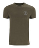 Simms Stacked Bass T-Shirt Military Heather - koszulka wędkarska