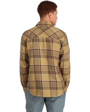 Simms Santee Flannel Camel/Navy/Clay Neo Plaid
