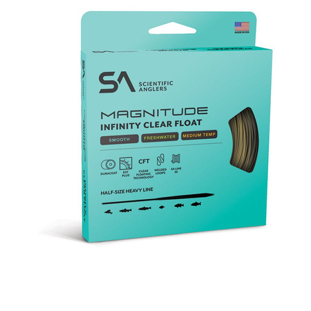 SA Magnitude Smooth  Infinity Buckskin/Clear Head - linka muchowa pływająca