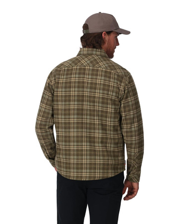 Simms Coldweather Shacket Schooner Plaid Loden - bluza wędkarska