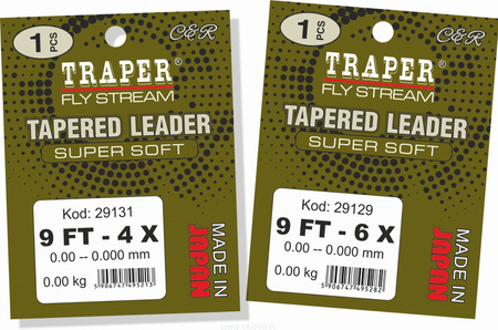 Traper Trapered Leader Super Soft 3X