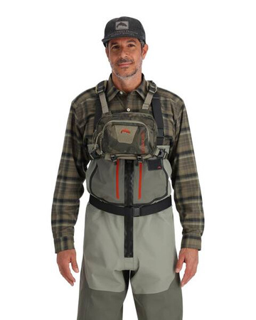 Simms Tributary Hybrid Chest Pack Regimant Camo Olive Drab - torba piersiowa z plecakiem