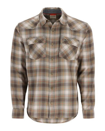 Simms Santee Flannel Shirt Bayleaf/Sunglow Pane Ombre 