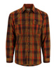 Simms Coldweather Shirt Bronzeback Logan Plaid M