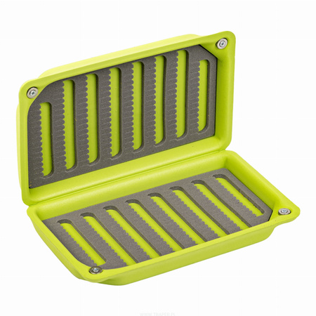 Traper Fluo Green Dry Fly - pudełko muchowe pływające