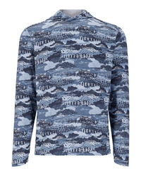 Simms BugStopper SolarFlex Hoody Shroud Selvedge - koszulka wędkarska z kapturem oraz ochroną przed insektami i UV
