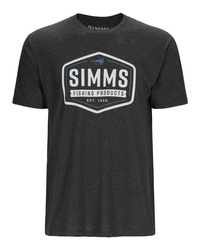 Simms Fly Patch T-Shirt Charcoal Heather - koszulka wędkarska