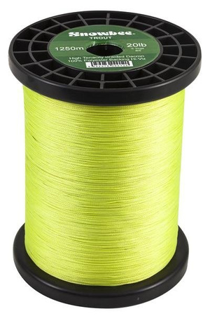 Snowbee 1,250m BRAIDED DACRON - 20lb HI-VIZ YELLOW